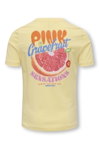ONLY KOGBOLETTE LIFE S/S TOP JRS sunlight/pink