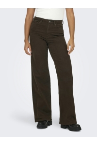 ONLY ONLMADISON BLUSH HW WIDE COLOR DNM : dark brown denim