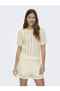 ONLY ONLGRACE O-NECK S/S TOP JRS birch