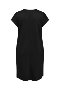 Carmakoma CARLISE CAPSLEEVE V-NECK ABK DRESS : black
