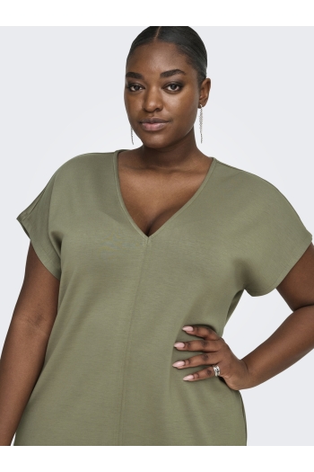 Carmakoma CARLISE CAPSLEEVE V-NECK ABK DRESS :