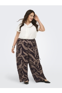 Carmakoma CARVILMA CULOTTE PANT AOP shopping bag/upscaled palm aop