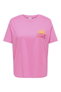 Carmakoma CARALBERTE S/S BOXY TEE JRS wild orchid/summer of love