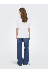 ONLY ONLMILA S/S PRINT BOX JRS bright white/mila bittersweet fr