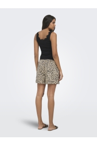 ONLY ONLLOWA-MARTINA SHORTS WVN pumice stone/black leo