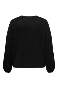 carmakoma CARDONNA LS BOW V-NECK KNT black