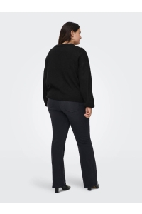 carmakoma CARDONNA LS BOW V-NECK KNT black