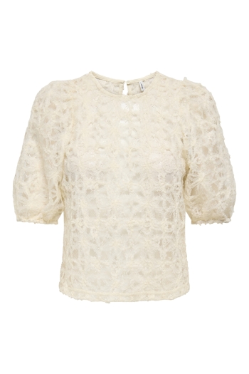 ONLY ONLBENIA S/S O-NECK LACE TOP JRS