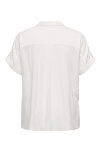 Carmakoma CARYASMIN SHIRT S/S WVN NOOS snow white