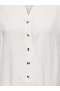 Carmakoma CARYASMIN SHIRT S/S WVN NOOS snow white