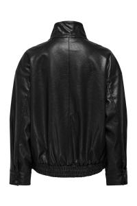 ONLY ONLJULIA FAUX LEATHER OVZ. BOMBER O: black