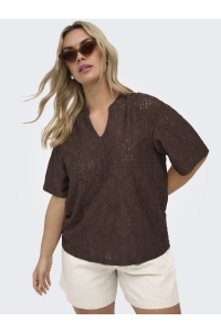 Carmakoma CARHELLEN S/S V-NECK BLOUSE JRS shopping bag