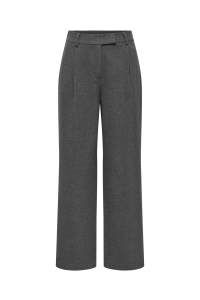 ONLY ONLDELUXE HW STRAIGHT PANT PNT medium grey melange