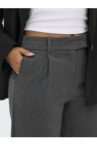 ONLY ONLDELUXE HW STRAIGHT PANT PNT medium grey melange