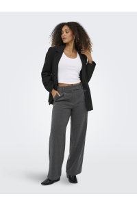 ONLY ONLDELUXE HW STRAIGHT PANT PNT medium grey melange