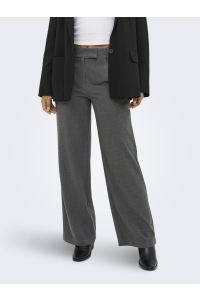 ONLY ONLDELUXE HW STRAIGHT PANT PNT medium grey melange
