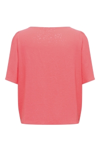 Carmakoma CARJOSEE METTA 2/4 BOATNECK TOP WVN sugar coral/glitter