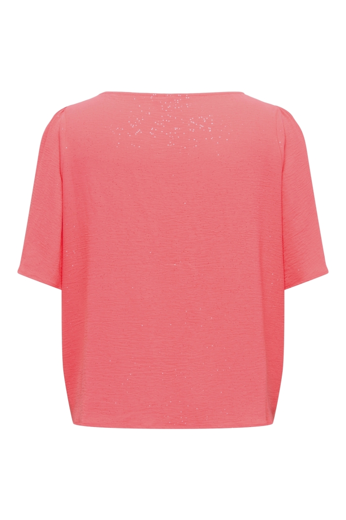 Carmakoma CARJOSEE METTA 2/4 BOATNECK TOP WVN sugar coral/glitter