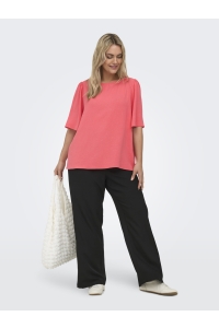 Carmakoma CARJOSEE METTA 2/4 BOATNECK TOP WVN sugar coral/glitter