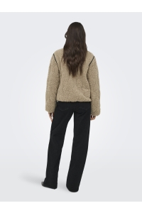 ONLY ONLINES TEDDY JACKET CC OTW tigers eye/black