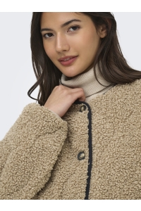 ONLY ONLINES TEDDY JACKET CC OTW tigers eye/black