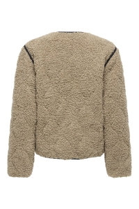 ONLY ONLINES TEDDY JACKET CC OTW tigers eye/black