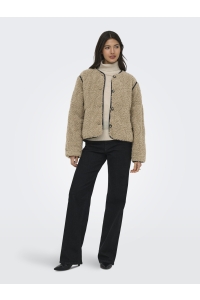 ONLY ONLINES TEDDY JACKET CC OTW tigers eye/black