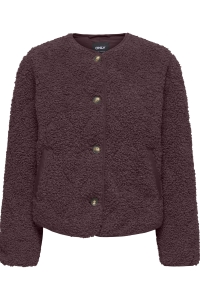 ONLY ONLINES TEDDY JACKET CC OTW fudge