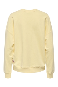 ONLY ONLKITA L/S SWEAT BOX UB CS SWT sunlight/spritz front