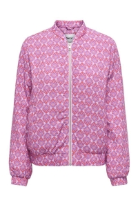 ONLY KOGBIANA AOP BOMBER CS OTW roseate spoonbill/dewberry