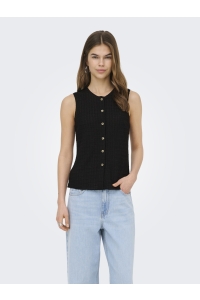 ONLY ONLILSE S/L STRUCTURE VEST JRS NOOS black