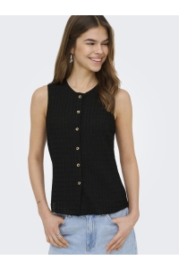 ONLY ONLILSE S/L STRUCTURE VEST JRS NOOS black