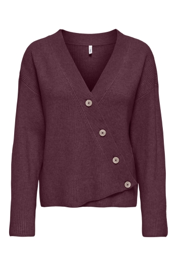 ONLY ONLKATIA LS RIB BUTTON CARDI CC KNT