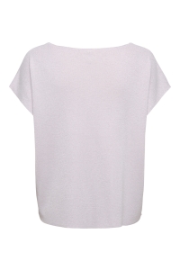 ONLY ONLSHINA SS GLITTER V-NECK CS KNT pale lilac/silver glitter