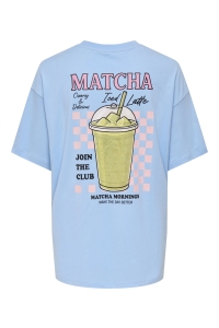 ONLY ONLRITA S/S PRINTED TEE CS JRS placid blue/matcha