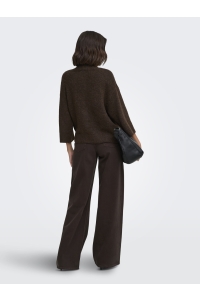 ONLY ONLMAGGIE 3/4 WIDE ZIP CARDI CC KNT coffee bean/melange/silver zippe