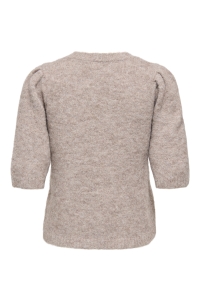 ONLY ONLZAGGIE SS FLOWER O-NECK CC KNT silver mink/flower/mel