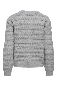 ONLY ONLCABALA LS CABEL CARDIGAN CC KNT medium grey melange/silver heart
