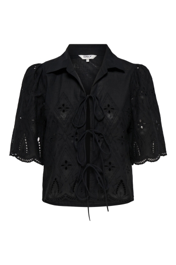 ONLY ONLFRANI S/S EMB BOW TOP WVN