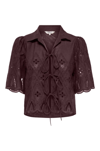 ONLY ONLFRANI S/S EMB BOW TOP WVN
