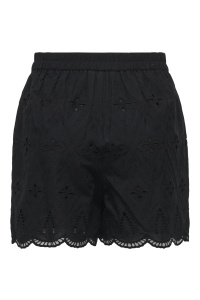 ONLY ONLFRANI EMB PULL UP SHORTS WVN black