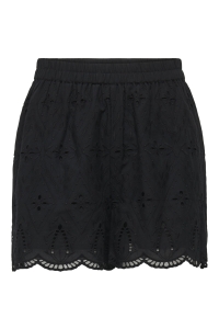 ONLY ONLFRANI EMB PULL UP SHORTS WVN black