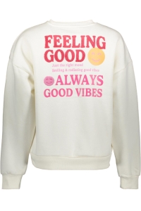 ONLY ONLDAZE L/S O-NECK TERRY PRINT CS W: cloud dancer/feeling good