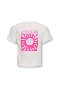 ONLY KOGRUTH SUN LIFE S/S TOP BOX CS JRS cloud dancer/back sundream/orchi