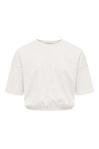 ONLY KOGOLIA ELASTIC LOOSE TOP JRS cloud dancer