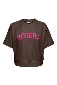 ONLY ONLDAZE S/S RAGLAN UB SWT chocolate martini/riviera (pink)