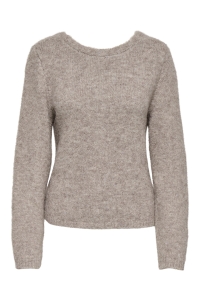 ONLY ONLZAGGIE LIFE LS V-NECK REVERSIB E: humus/melange