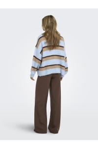 ONLY ONLLINDA-BERRY HW STR PANT CC TLR chocolate martini