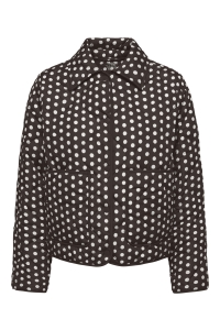 ONLY ONLDOTTIE QUILT AOP JACKET CC OTW coffee bean/dot - cloud dancer