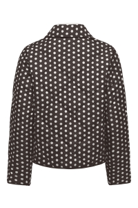ONLY ONLDOTTIE QUILT AOP JACKET CC OTW coffee bean/dot - cloud dancer